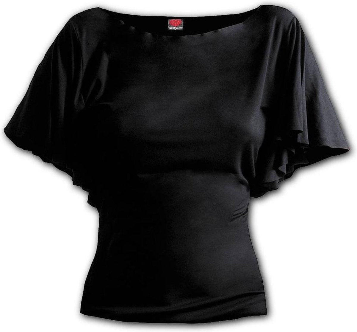 Spiral Top -XXL- GOTHIC ELEGANCE Zwart