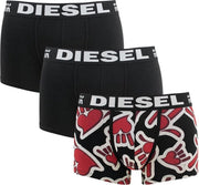 Diesel damien 3P brave heart & zwart - M