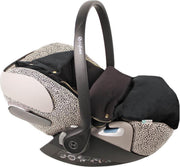 Cybex Cloud Z hoes met luxe voetenzak - Zwart zand luipaard