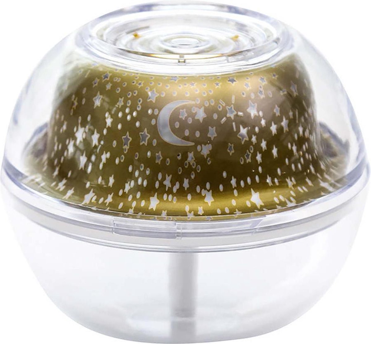 Hummi Space Projector Humidifier Goud - Luchtbevochtiger met Sterrenprojector -  Aroma Therapie - Aromadiffuser - Vernevelaar - Verstuiver - Geurverspreider - Luchtverfrisser