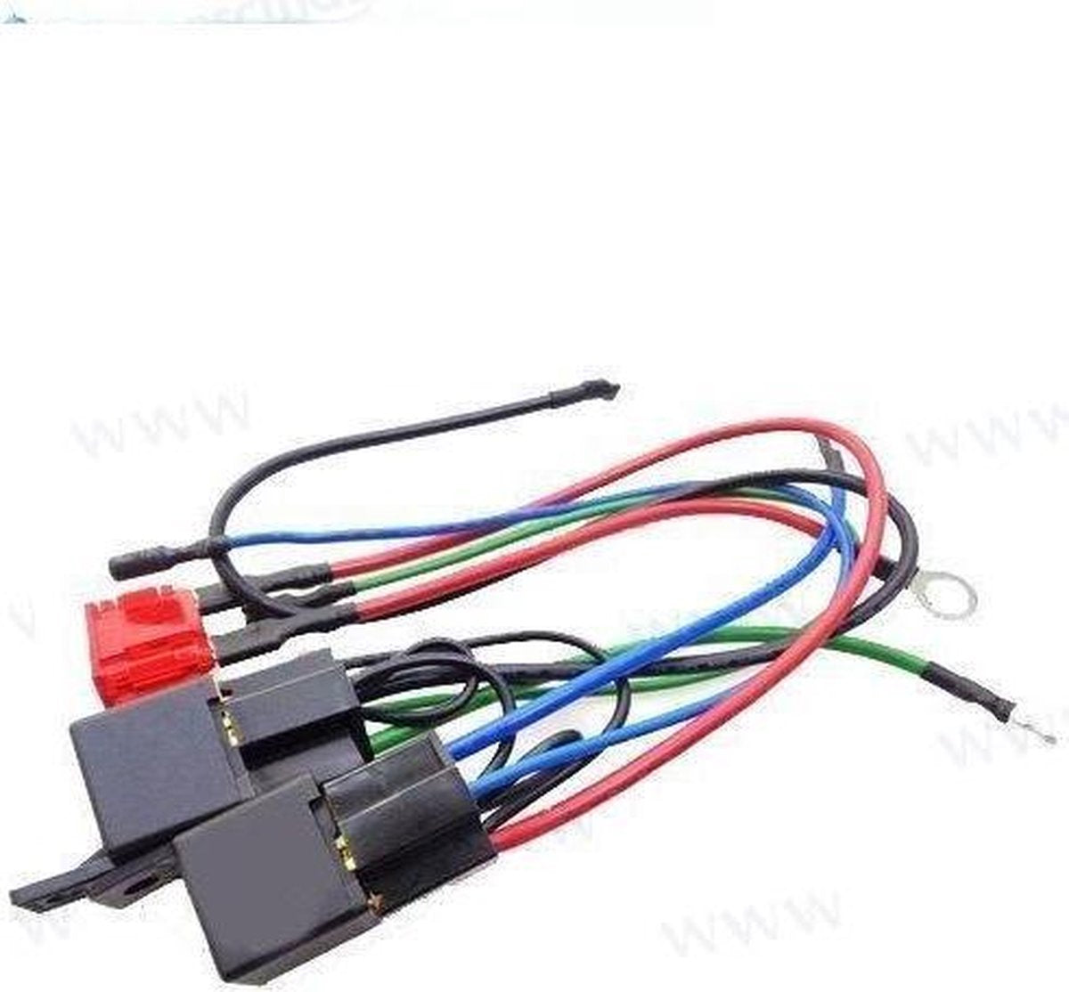 Trim relaises + zekering enbedrading universeel / omzetten 3 draden tilt and trim motors naar 2 draden systeem
