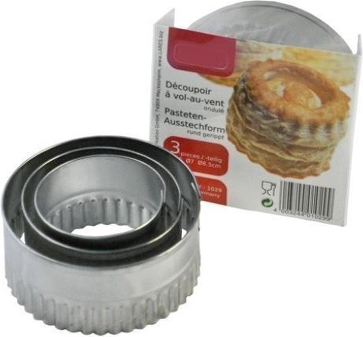 Uitsteekvormen pasteien  Ø 6 cm