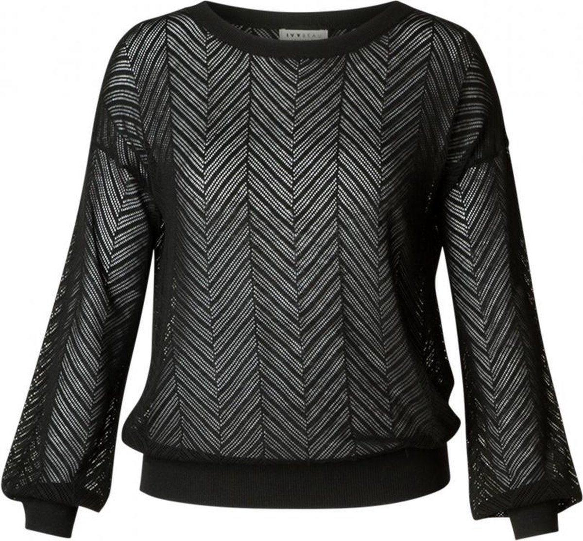 IVY BEAU Tacy Trui - Black - maat 44