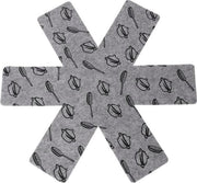 ProductGoods - 6 Stuks Pannenbeschermer Grijs - Pan Beschermer - Tegen Krassen Op Uw Pannen - Anti Kras - Pannenbeschermers