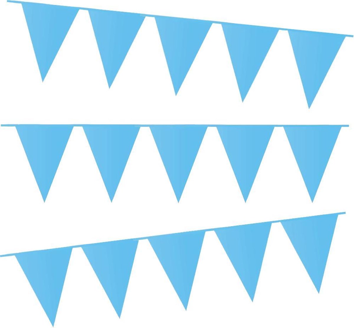 e-Carnavalskleding.nl Vlaggenlijn licht blauw | licht blauwe slinger 10 meter