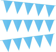 e-Carnavalskleding.nl Vlaggenlijn licht blauw | licht blauwe slinger 10 meter