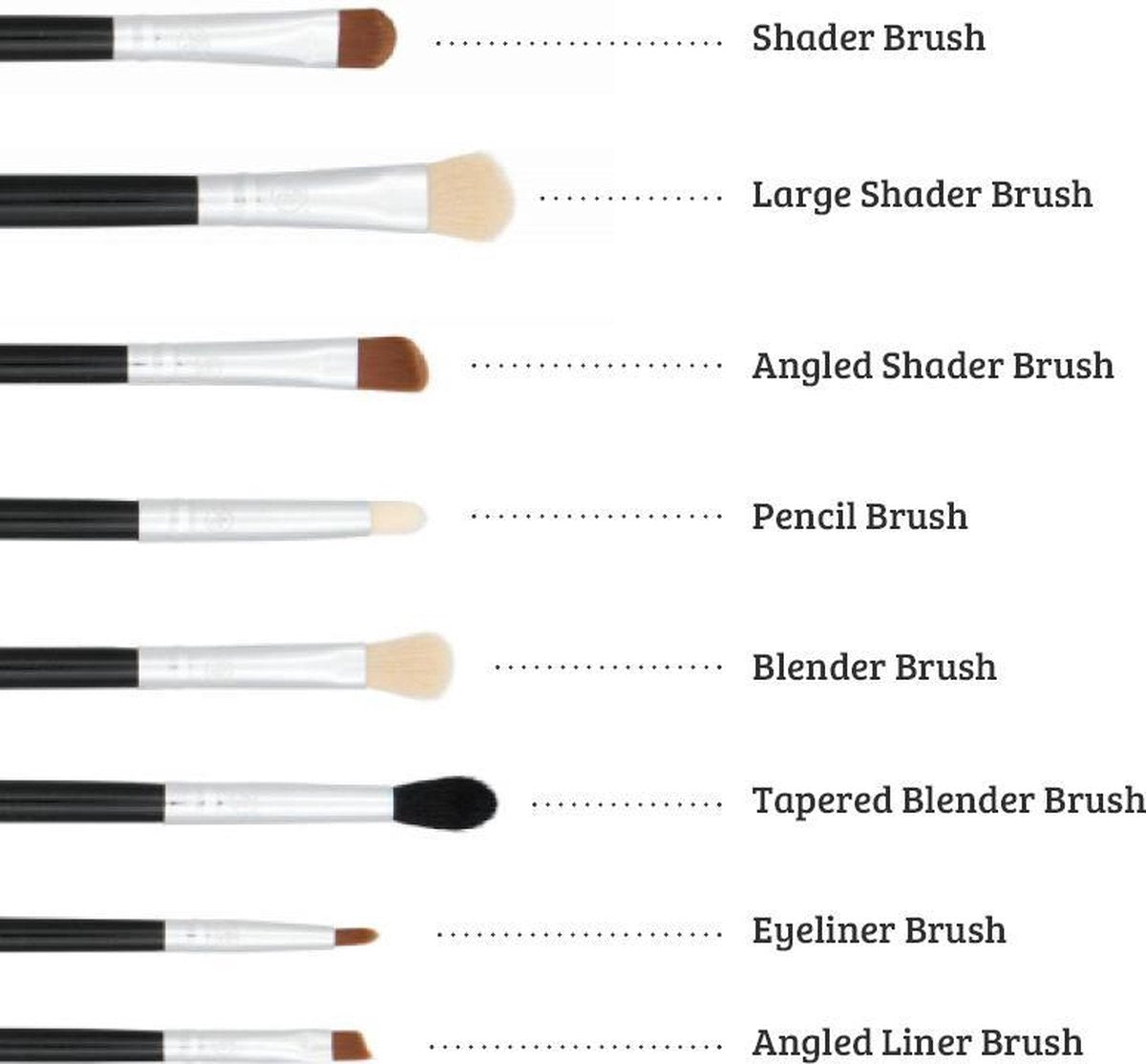 Boozy Cosmetics - Classic 8 pc Primary Eyes Set