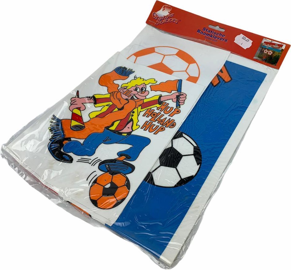 Oranje Succes Holland Statische Raamklevers: Hup Holland Hup