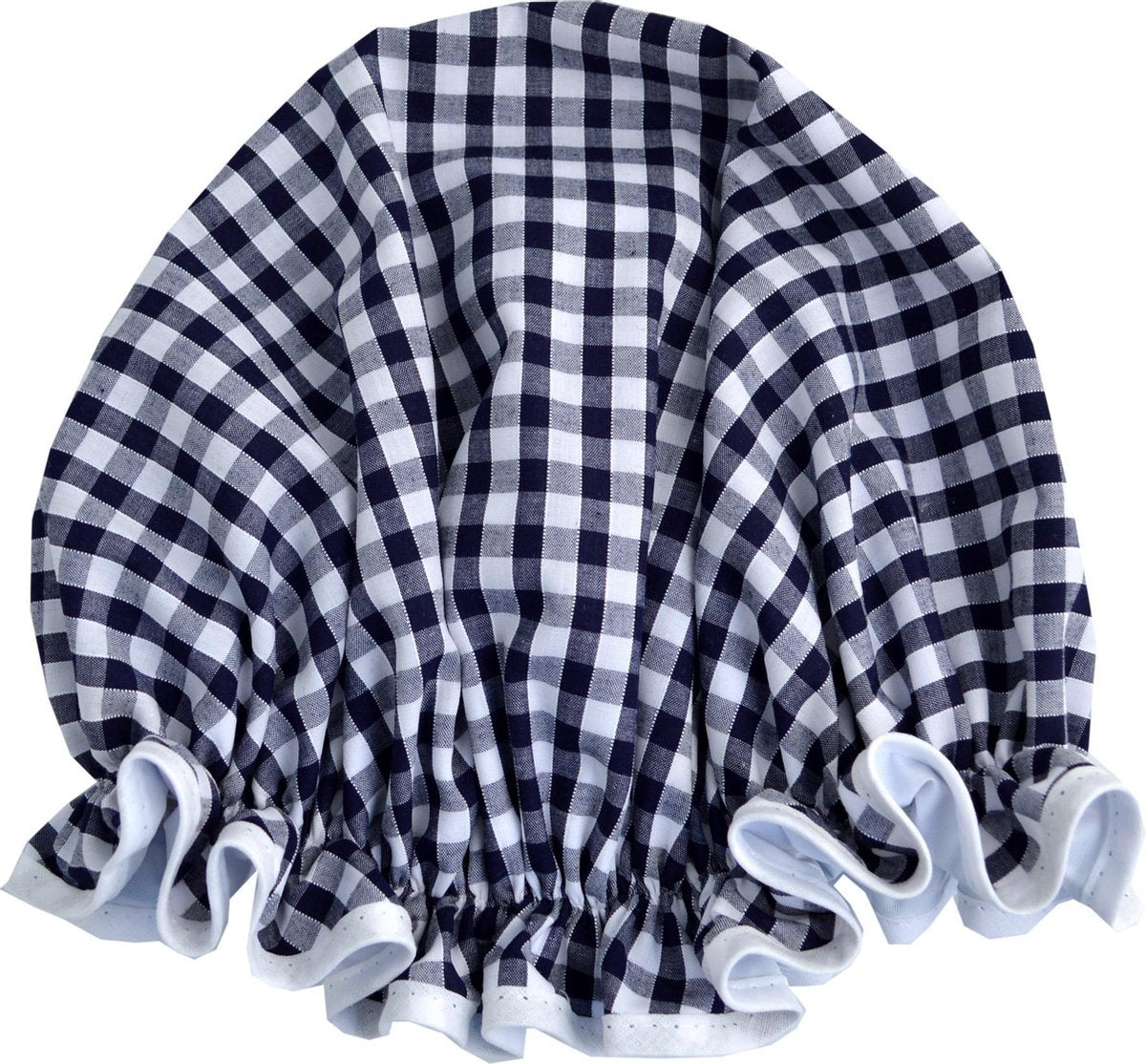 Vagabond Traditionele Engelse Douchemuts - Navy Gingham