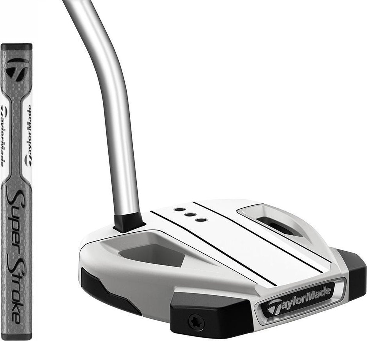 TaylorMade Spider EX - Single Bend Putter 2021 - Platina Wit |  34 inch |  Uni |   Rechtshandig