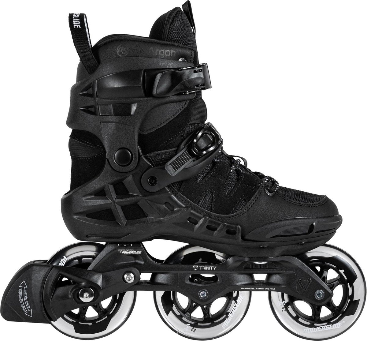 Powerslide Phuzion Argon 100  Inlineskates - Maat 44 - Mannen - zwart