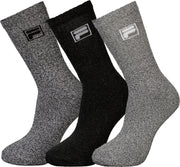 Fila - 6-pack Sokken - Grijs/Zwart - Maat 39-42