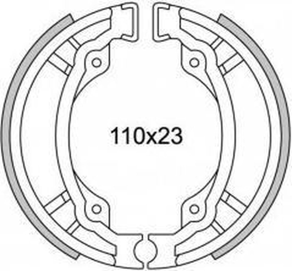 Remsegmentset Newfren GF1300 PGO - TGB 303 Achter