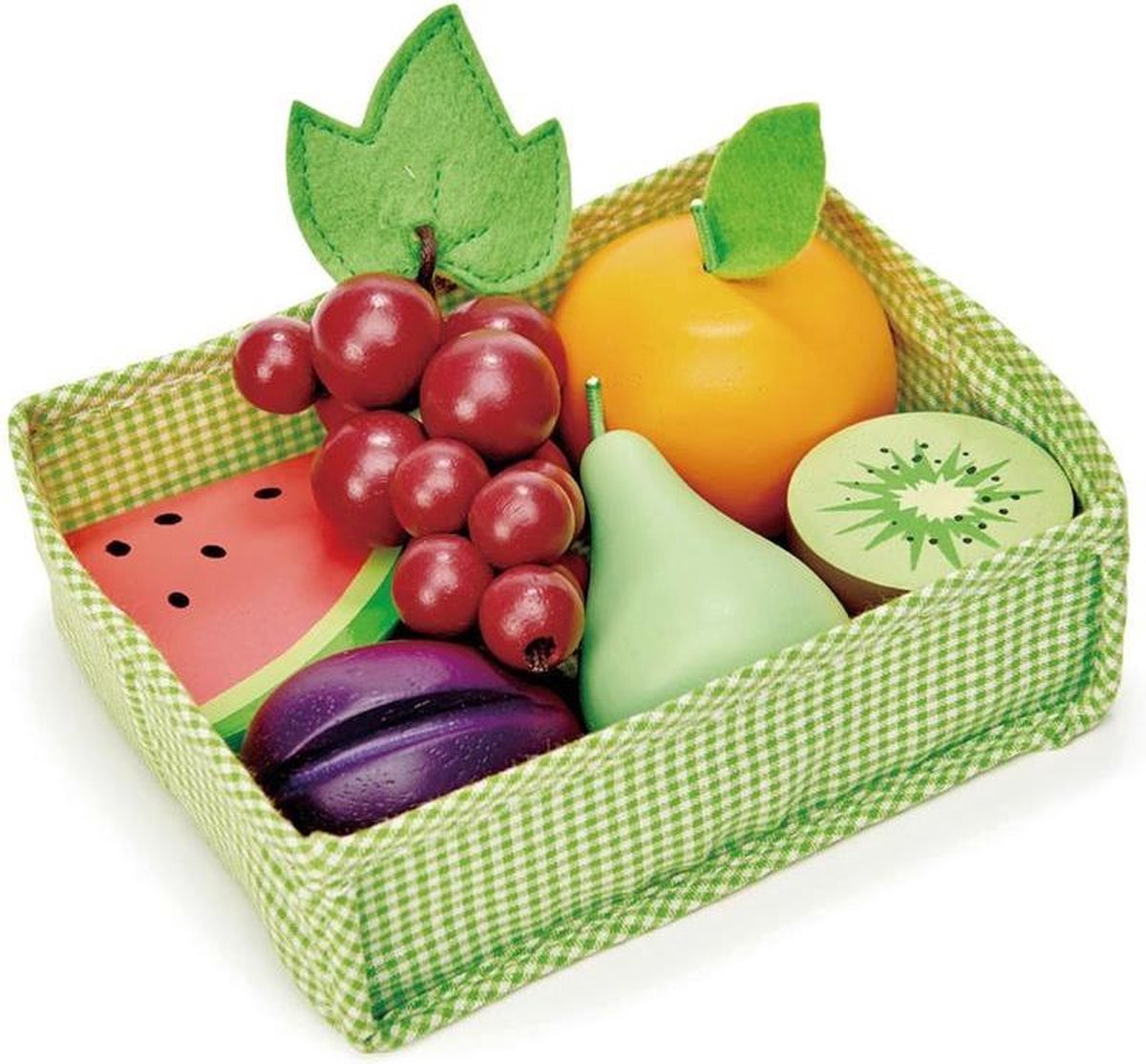 Mandje met fruit | Tender Leaf Toys