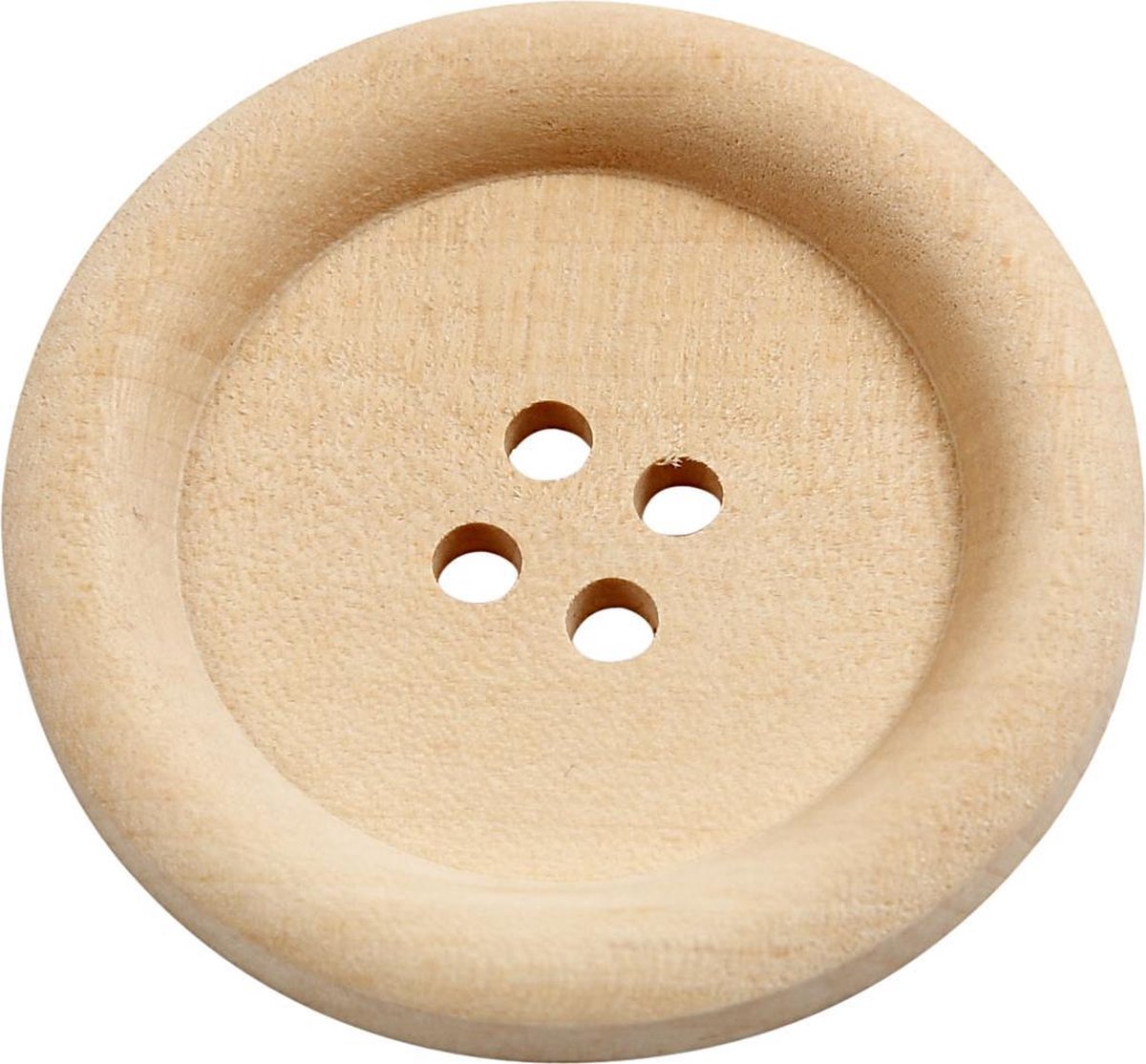 Houten knopen 2x35mm. 4 gaten - 10 st