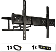 auna LDA03-446 zwenkarm-bevestiging 2 armen - ideaal voor tv met 66 tot 119cm (26 tot 47 ") - diagonaal scherm HDMI-kabel - max. capaciteit: 25kg