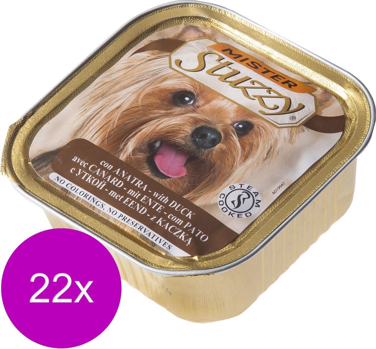 Mister Stuzzy stoommaaltijd - Eend - 22 stuks à 150 gram