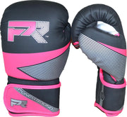 Punch Round Bokshandschoenen Evoke Zwart Roze Kies hier uw maat Bokshandschoenen: 14 OZ