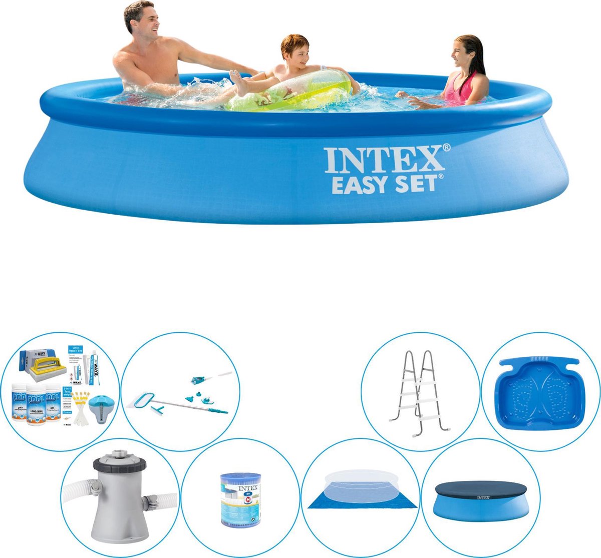 Intex Easy Set Rond 305x61 cm - Alles in 1 Zwembad Pakket