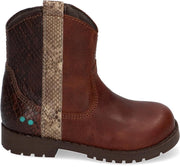 Bunnies JR 220785-513 Meisjes Enkellaarsjes - Bruin - Leer - Ritssluiting
