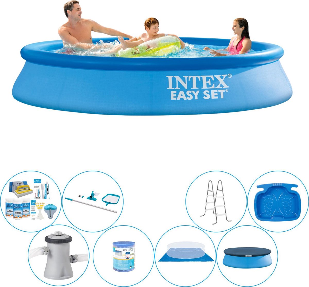 Intex Easy Set Rond 305x61 cm - Zwembad Bundel