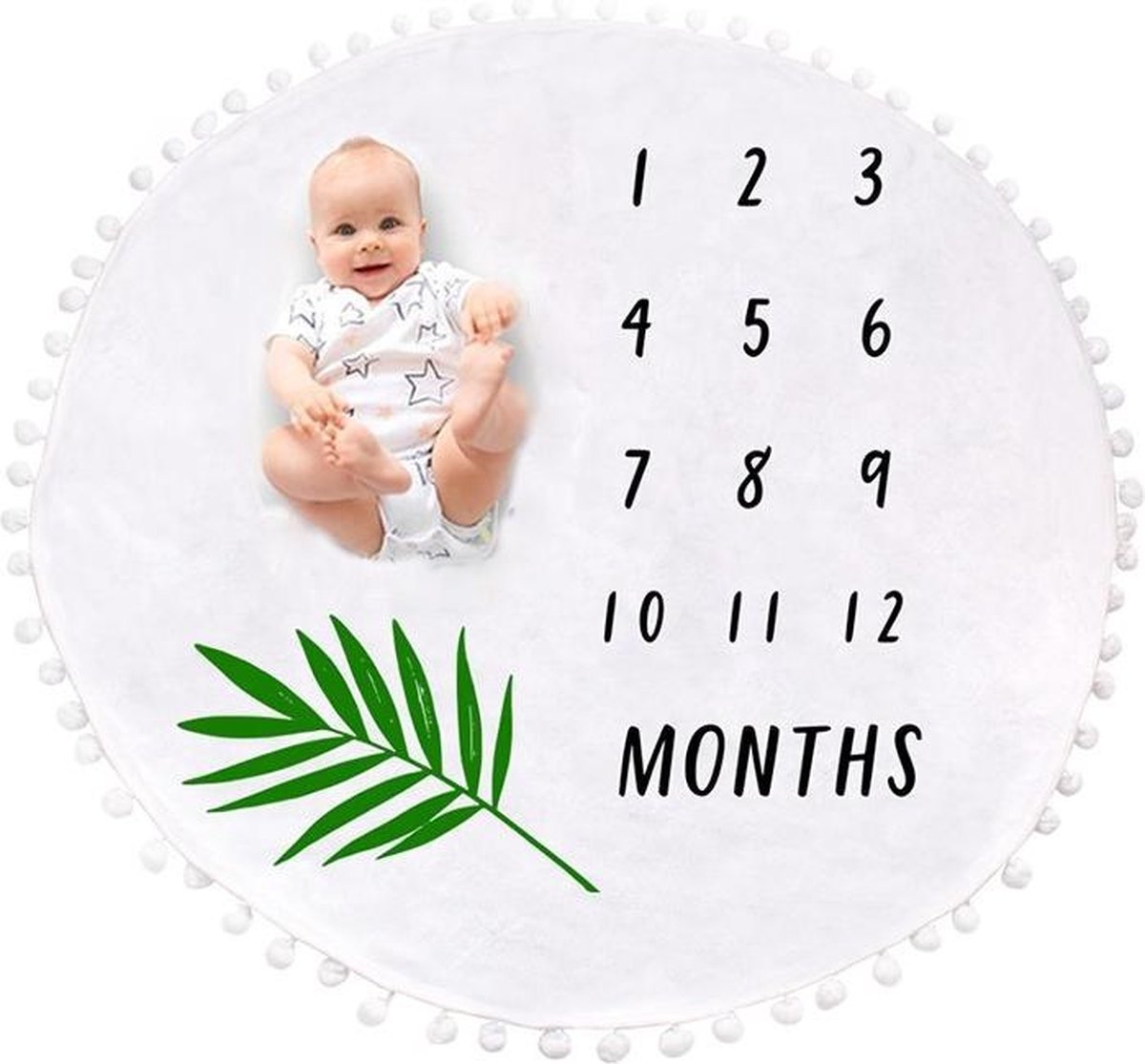 Mijlpaaldeken incl. frame - Milestone Blanket - Kraamcadeau - Babyshower - Gratis Groeiboek!