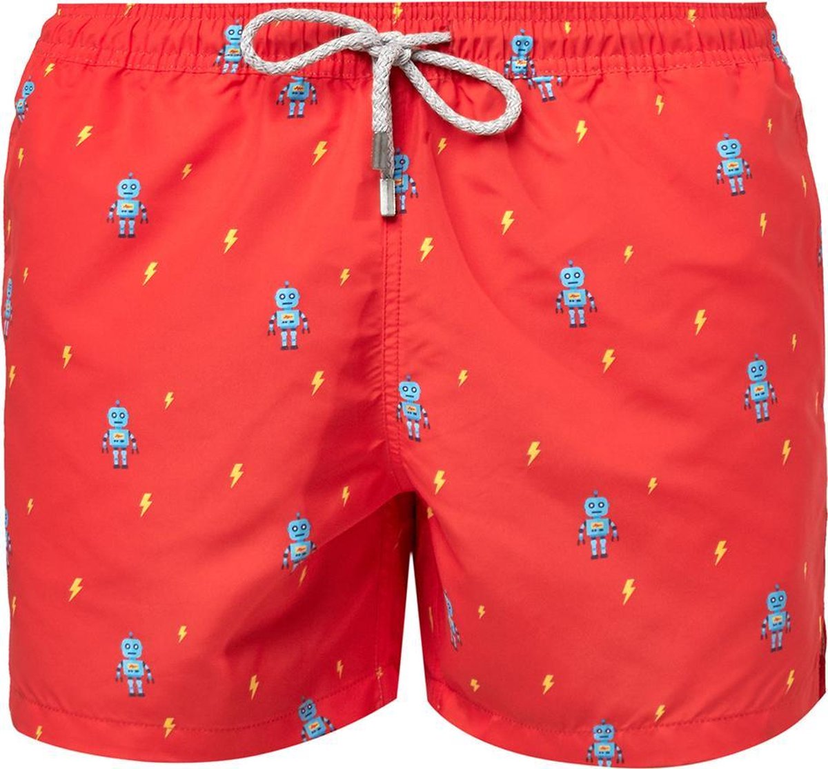 ROBOT Sneldrogende Zwembroek Heren met Mesh Binnenbroek en Drie Zakken - Zachte en Comfortabele Zwemshort Heren / Zwembroeken Heren - Waterafstotende Zwembroek Mannen / Herenmode van Premium Stof - Rood - XL (EU 46)