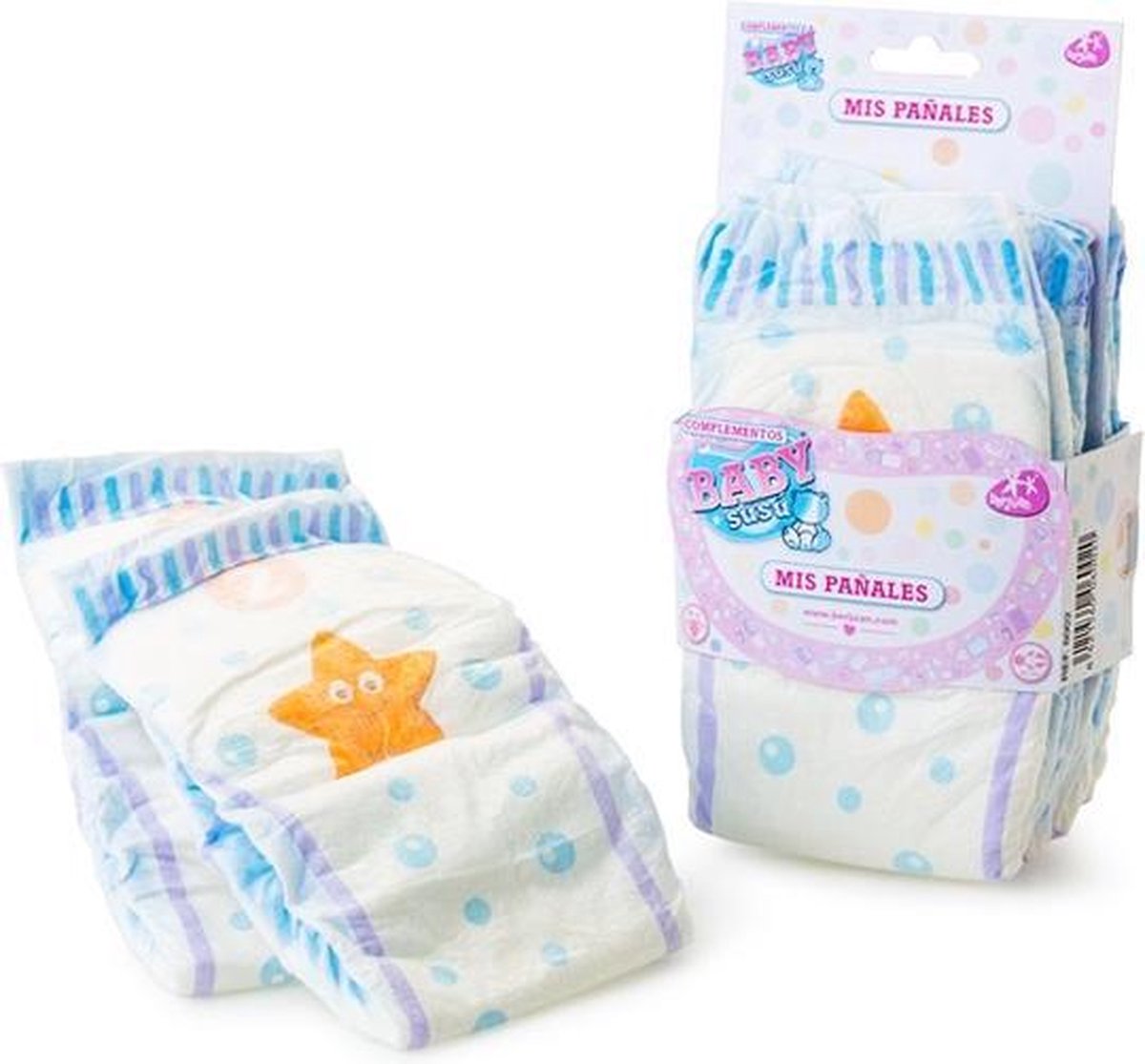 Accessoires voor poppen Berjuan Baby Susu Diapers Set