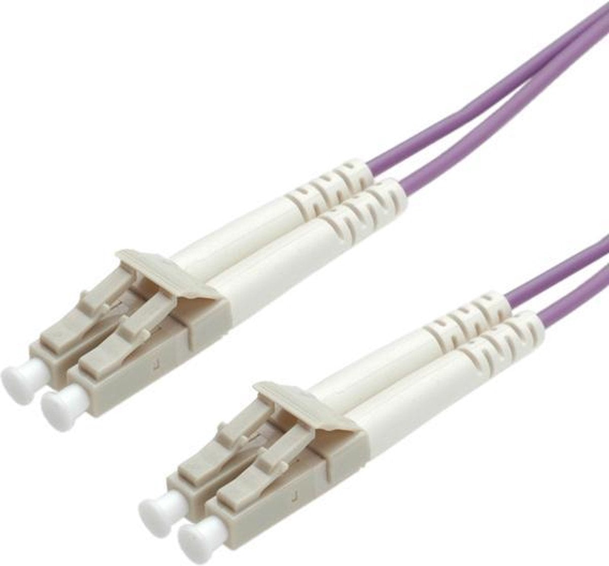 ROLINE 1m LC/LC Glasvezel kabel OM4 Violet