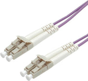 ROLINE 1m LC/LC Glasvezel kabel OM4 Violet