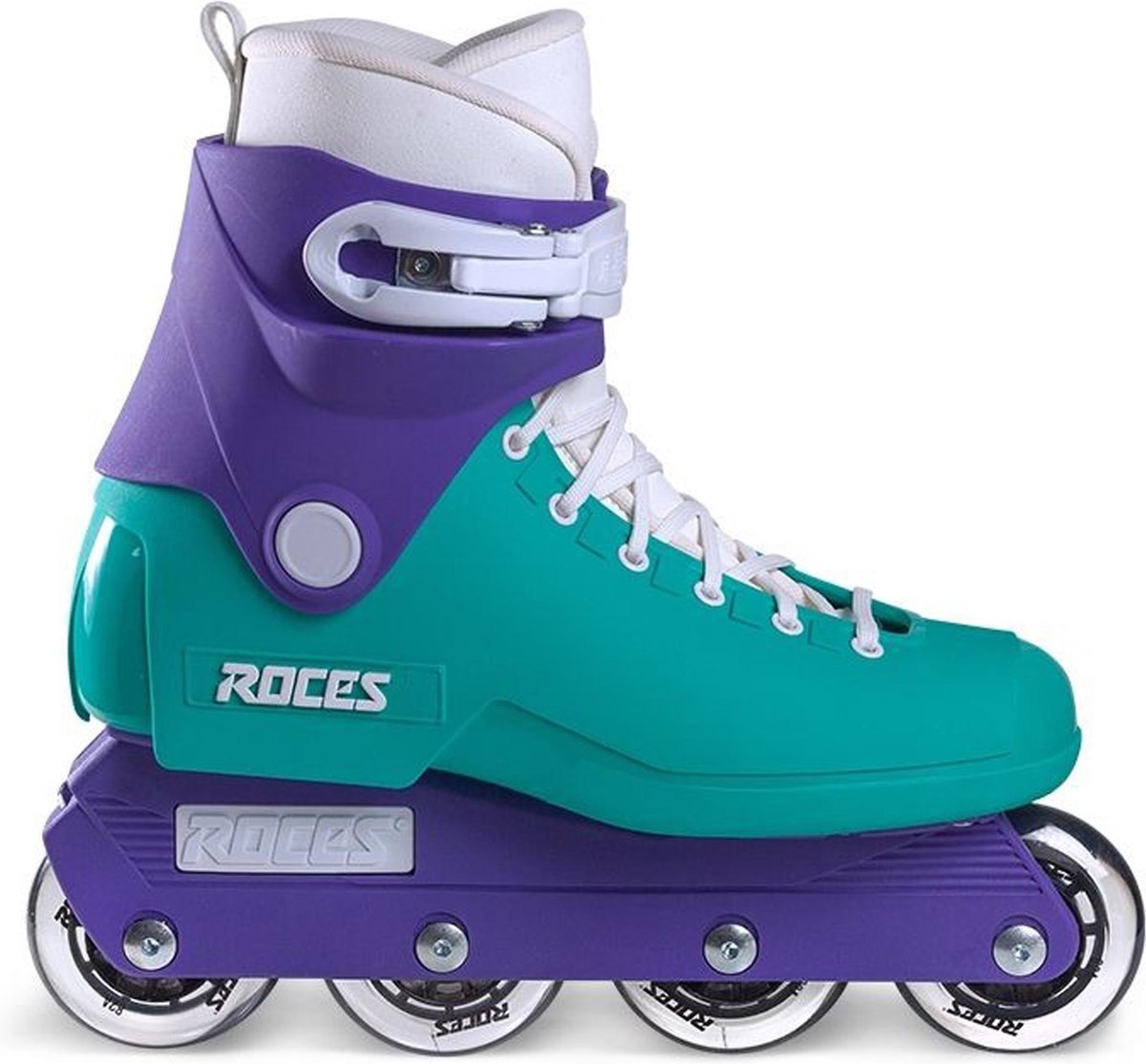 Roces 1992 Inlineskates - Maat 39 - Unisex - Groen - Paars - Wit