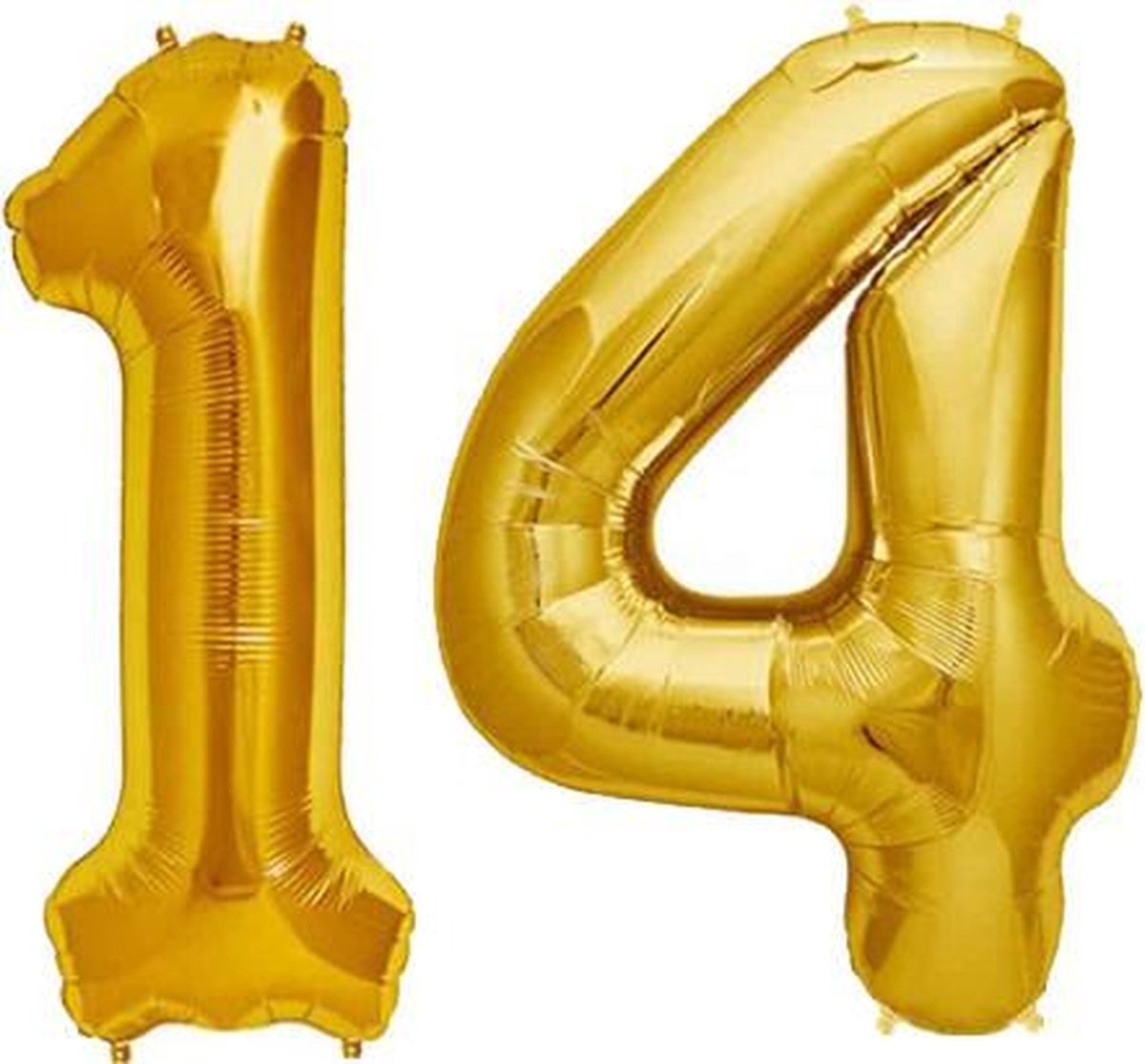 Cijfer 14 Goud Helium 86 cm Excl. Helium