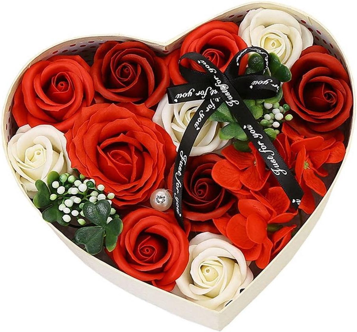 Zeeproosjes geschenkdoos hart Rood | Moederdagtip | Uniek cadeau