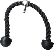 DW4Trading® Triceps touw draaibaar fitness lat pulley krachttraining zwart