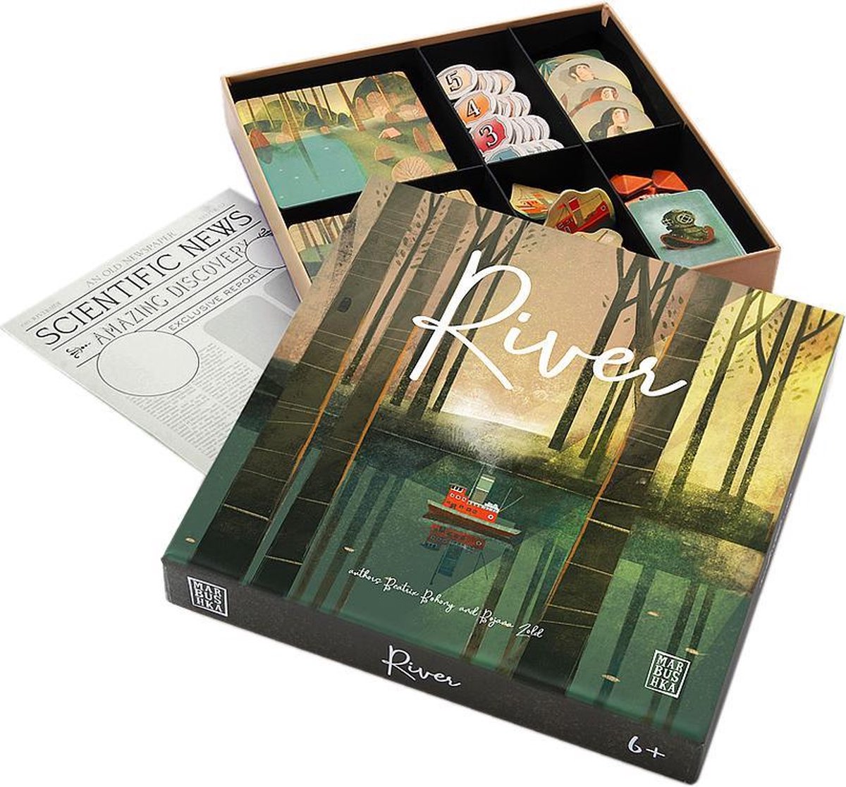 Ecologisch bordspel - [Marbushka] - Rivier - kinder en familie gezelschapsspel - Fairtrade