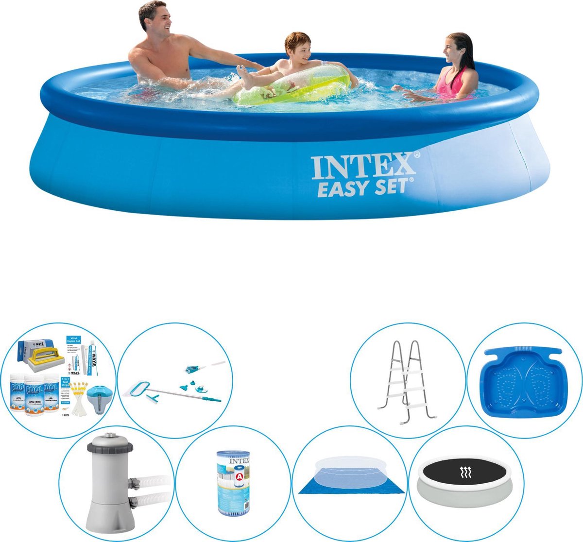 Intex Easy Set Rond 366x76 cm - Deluxe Zwembad Deal