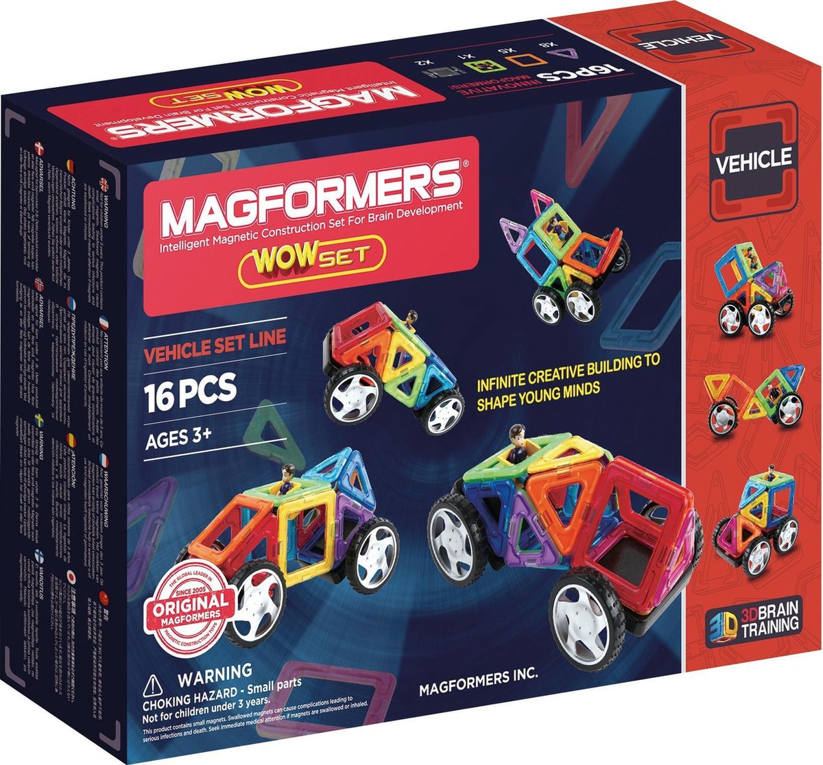 Magformers Wow Set - 16 Onderdelen - Magnetisch speelgoed