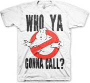 GHOSTBUSTERS - T-Shirt Who Ya Gonna Call ? - White (S)