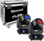 Moving head lichtset - BeamZ FUZE75S spot moving head lichtset met 2 FUZE75S moving heads in flightcase