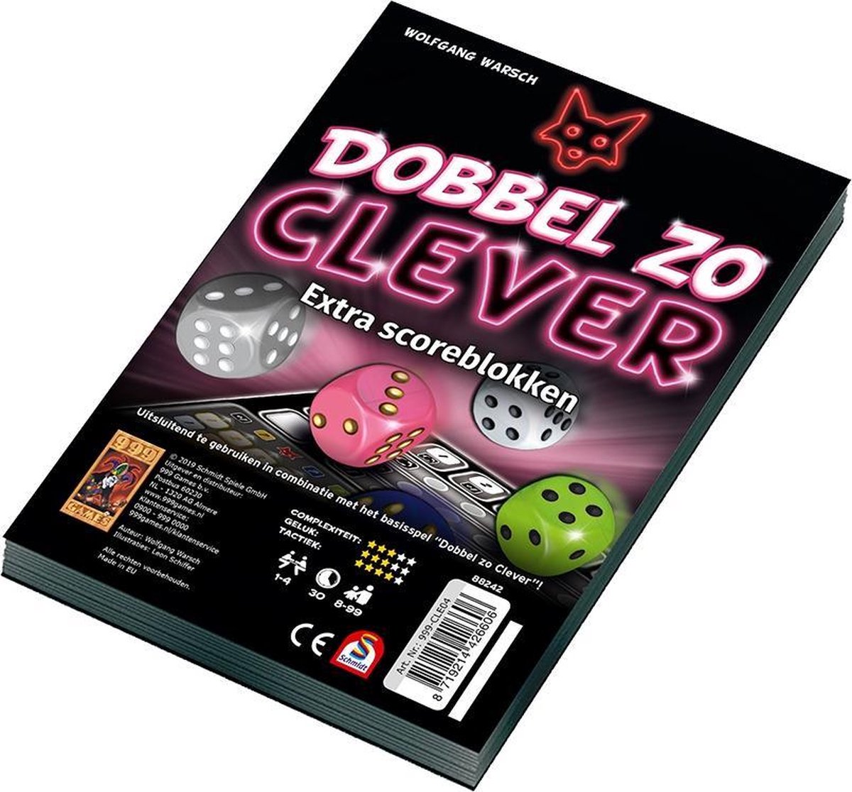 Spel - Dobbelspel - Clever - Dobbel zo clever - Extra scoreblokken - 2st.