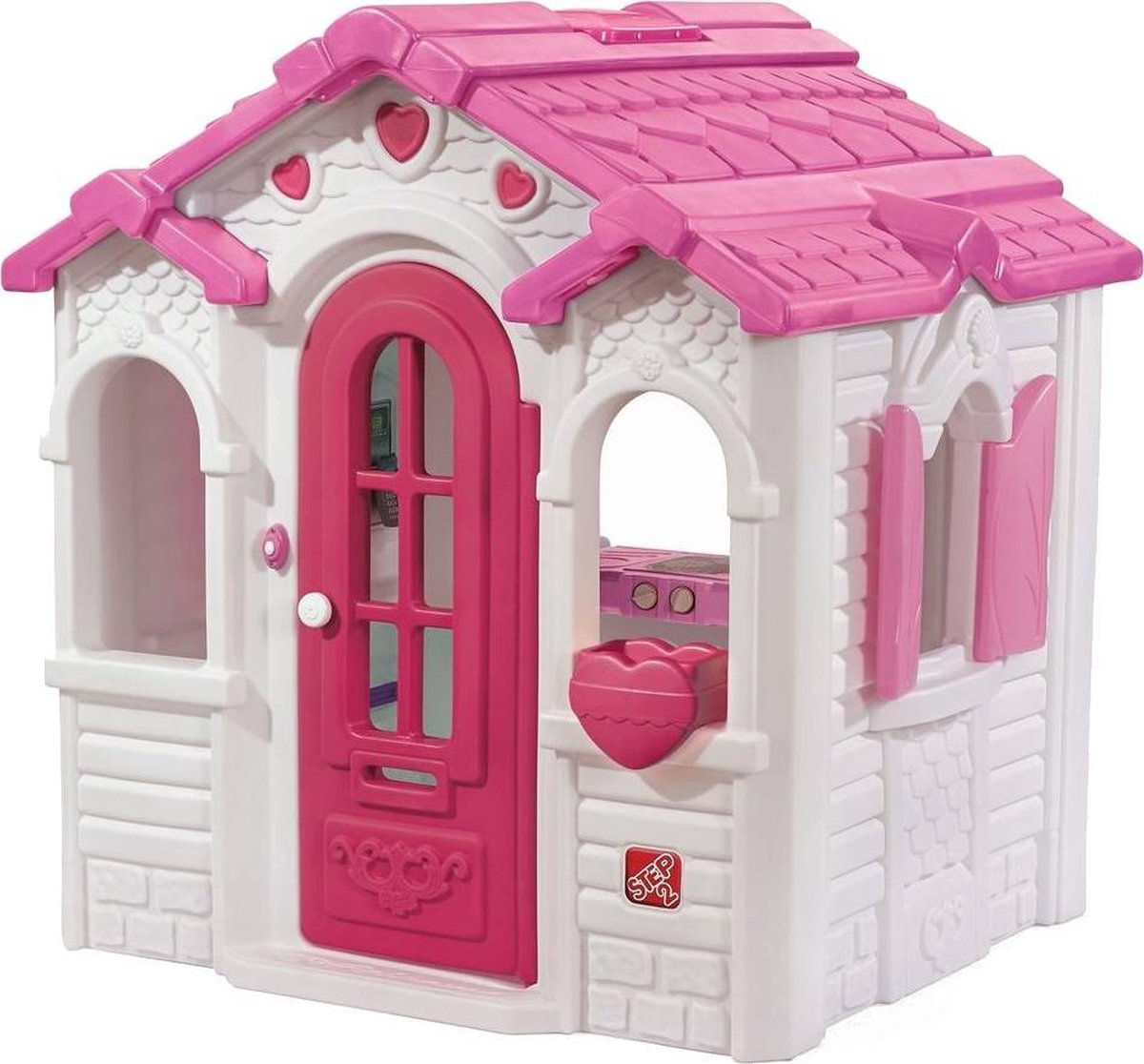 Step2 Speelhuisje Sweetheart Wit/roze 117X 119 X 147 Cm