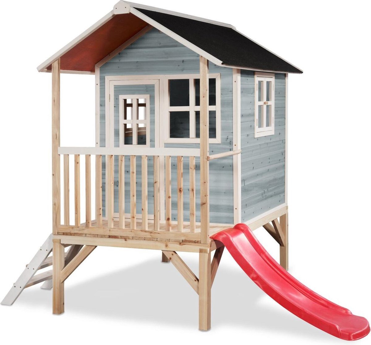 EXIT Loft 300 houten speelhuis - blauw