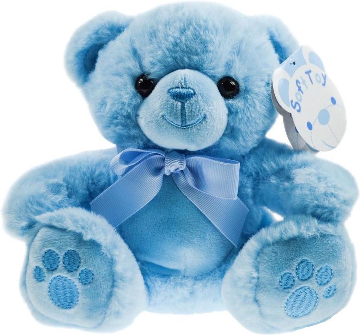 Soft Touch Teddybeer Jongens 15 Cm Pluche/polyester Lichtblauw