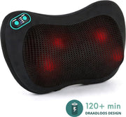 Massagekussen Draadloos Shiatsu Massage Apparaat Nek en Rug Kussen - Infrarood & Warmte - Massage Apparaten - Pijnverlichting & Ontspanning