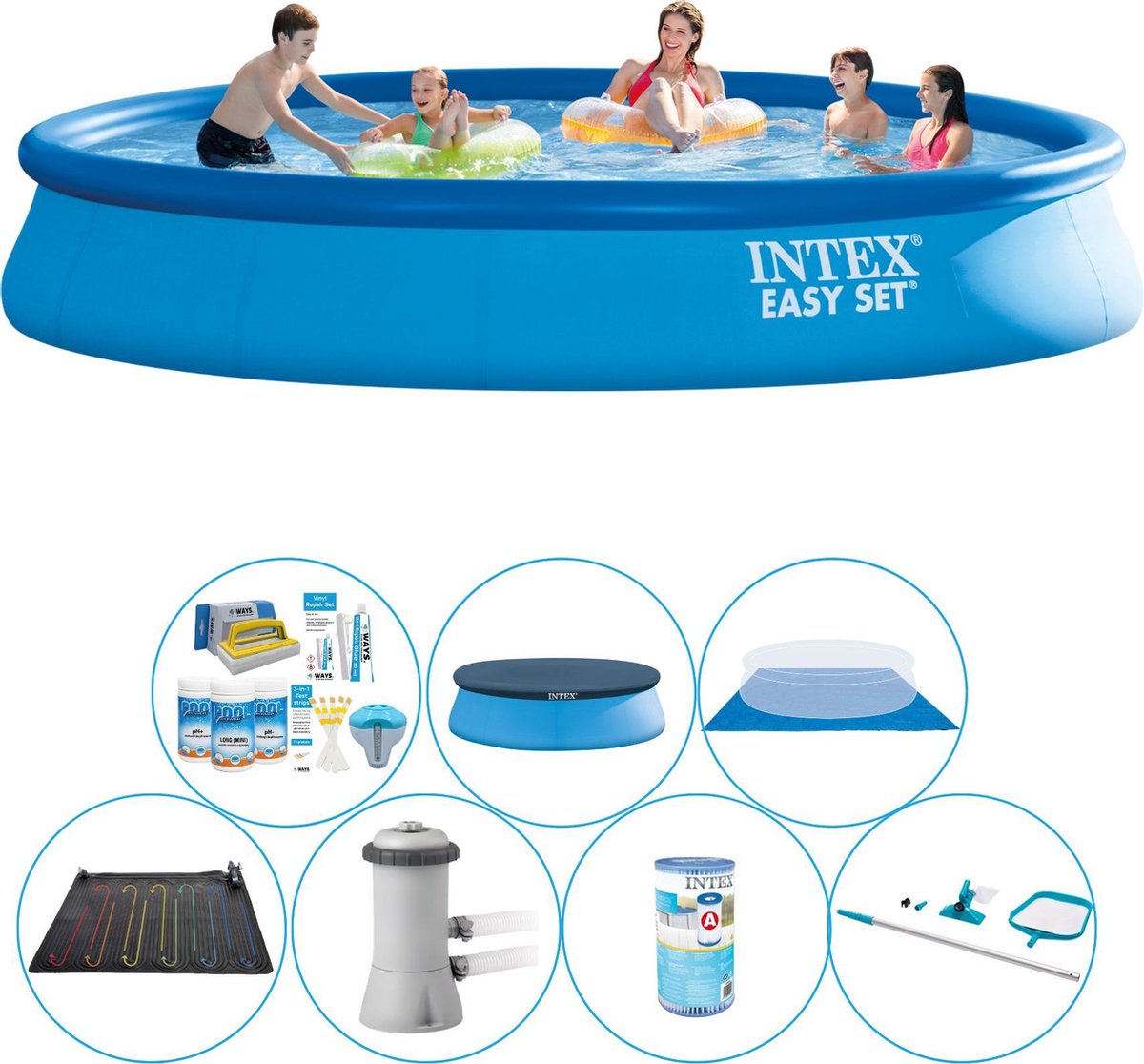 Zwembad Set - Intex Easy Set Rond 457x84 cm