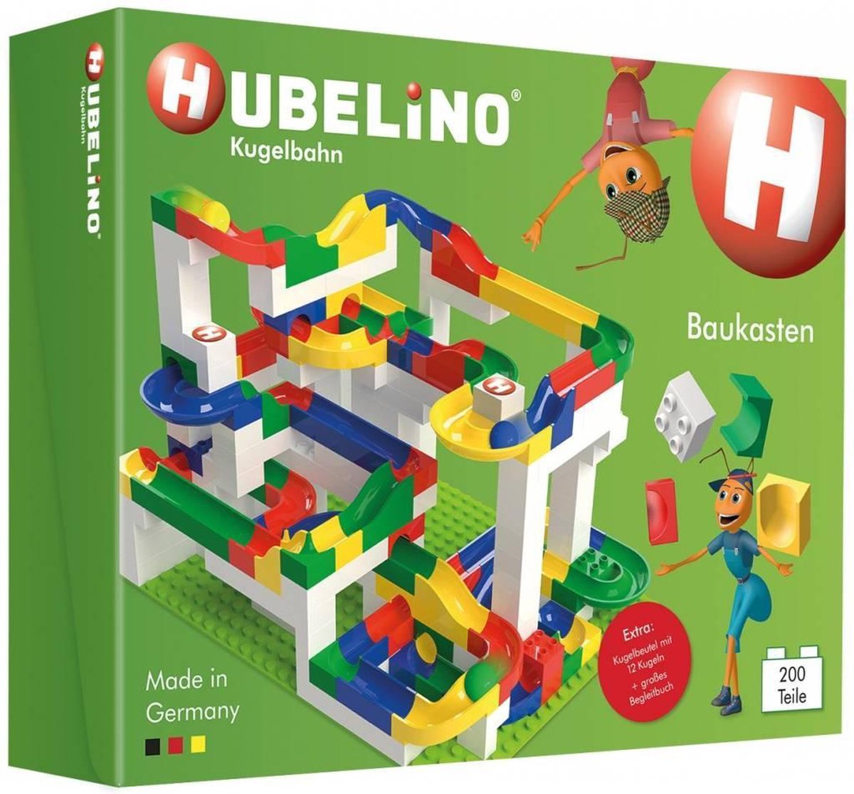 Hubelino Knikkerbaan - Mega Set - 200-delig