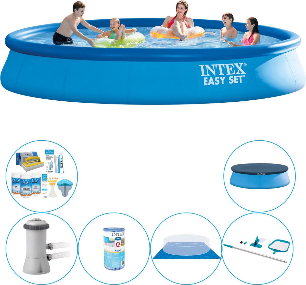 Zwembad Met Accessoires - Intex Easy Set Rond 457x84 cm