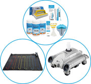 WAYS - Zwembad Accessoirepakket 3-delig - WAYS Onderhoudspakket & Zwembad verwarming & Automatische Zwembad stofzuiger