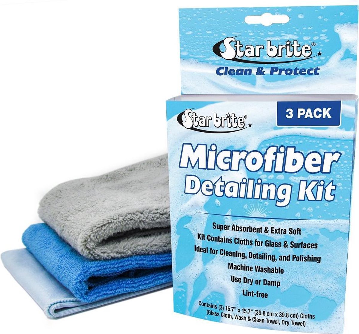 Star brite Microfiber Detailing Kit | 3-pack