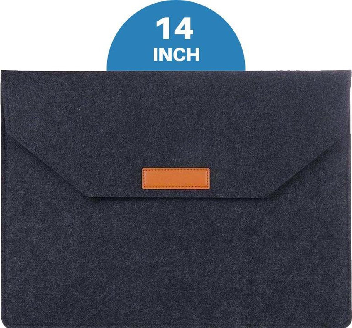 Macbook en Laptop Soft Sleeve Case Zwart - Geschikt voor Macbook Pro & Air 13 inch (13
